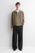 COS Knitted Linen Polo Shirt