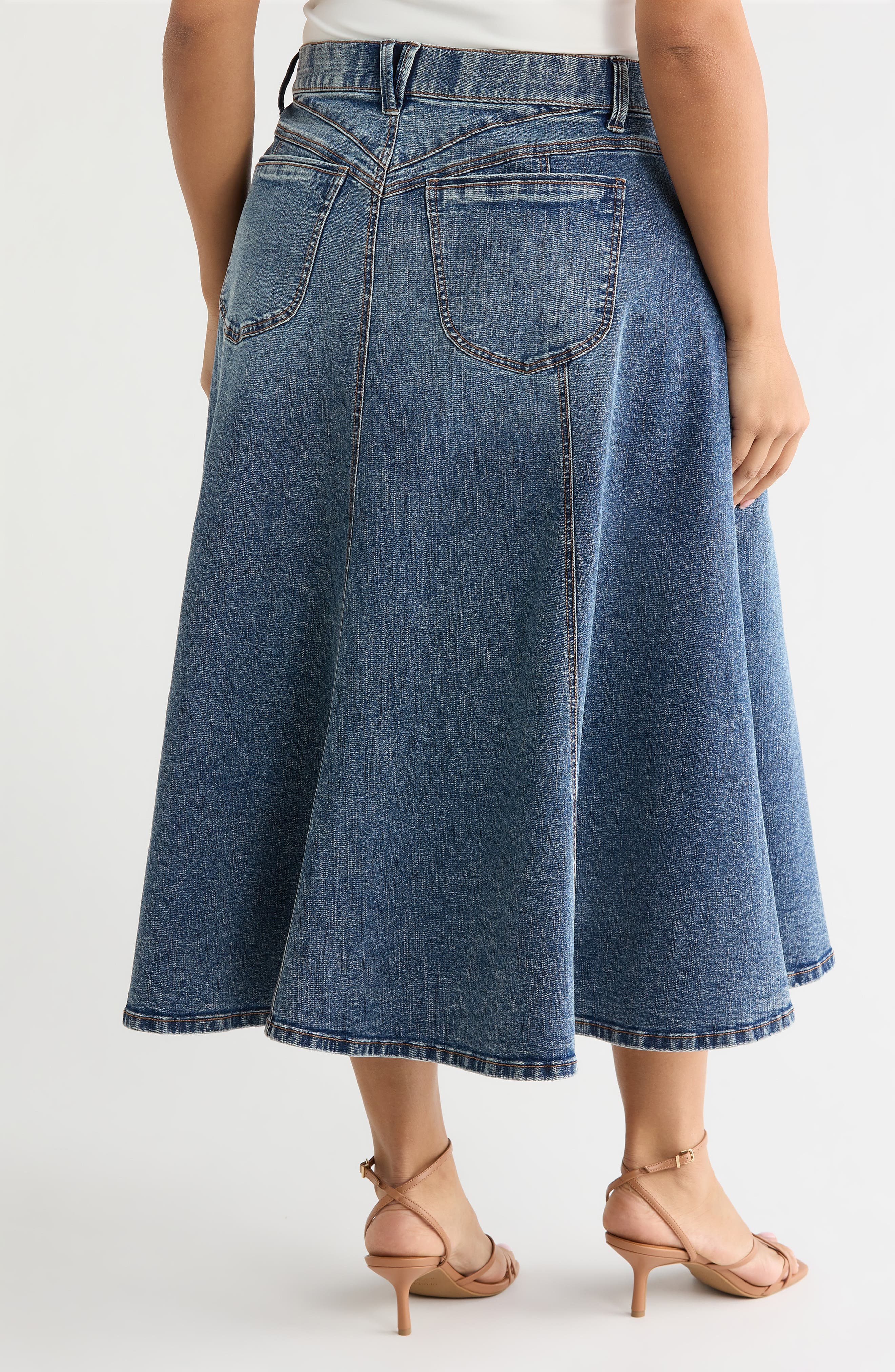 Denim A-Line Skirt - image 2