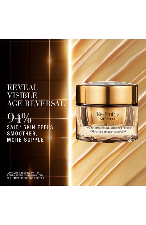 Estée Lauder Re-nutriv Ultimate Diamond Skin Care Set $390 Value In Transparent