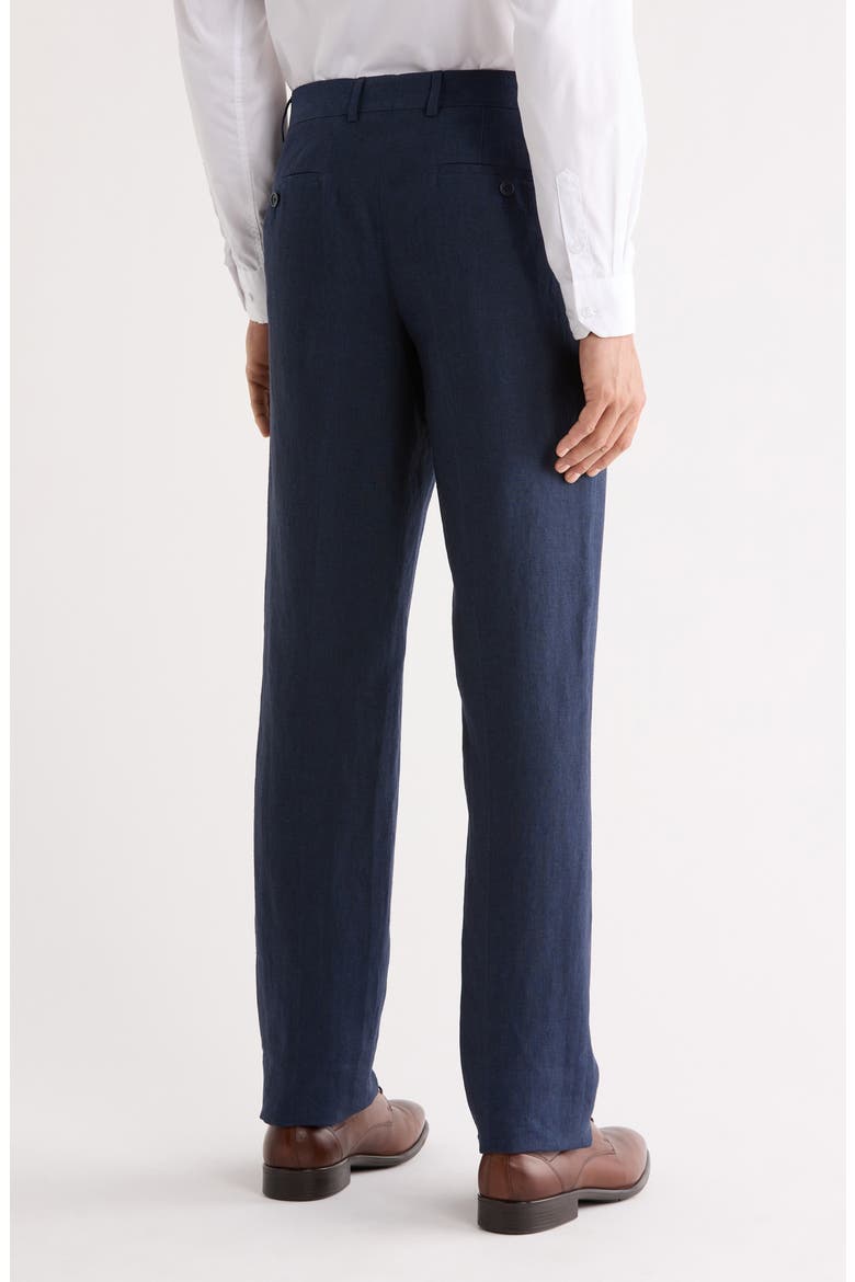 Henrik Trim Fit Italian Linen Suit Separate Pants, Alternate, color, NAVY NIGHT