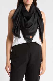 Silk & Wool Jacquard Shawl