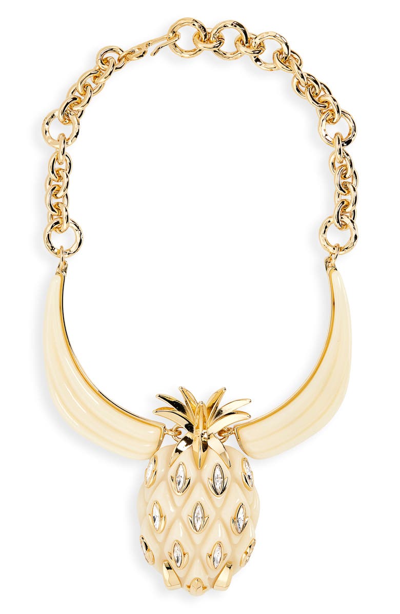 Chloé Pineapple Statement Necklace, Main, color, 