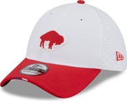 New Era Men's New Era  White/Red Buffalo Bills 2025 NFL Training Camp Throwback Logo 39THIRTY Flex Hat