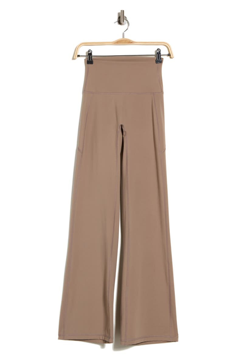 Glendale Cloud Skin High Waist Flare Leg Pocket Pants, Main, color, TIRAMISU