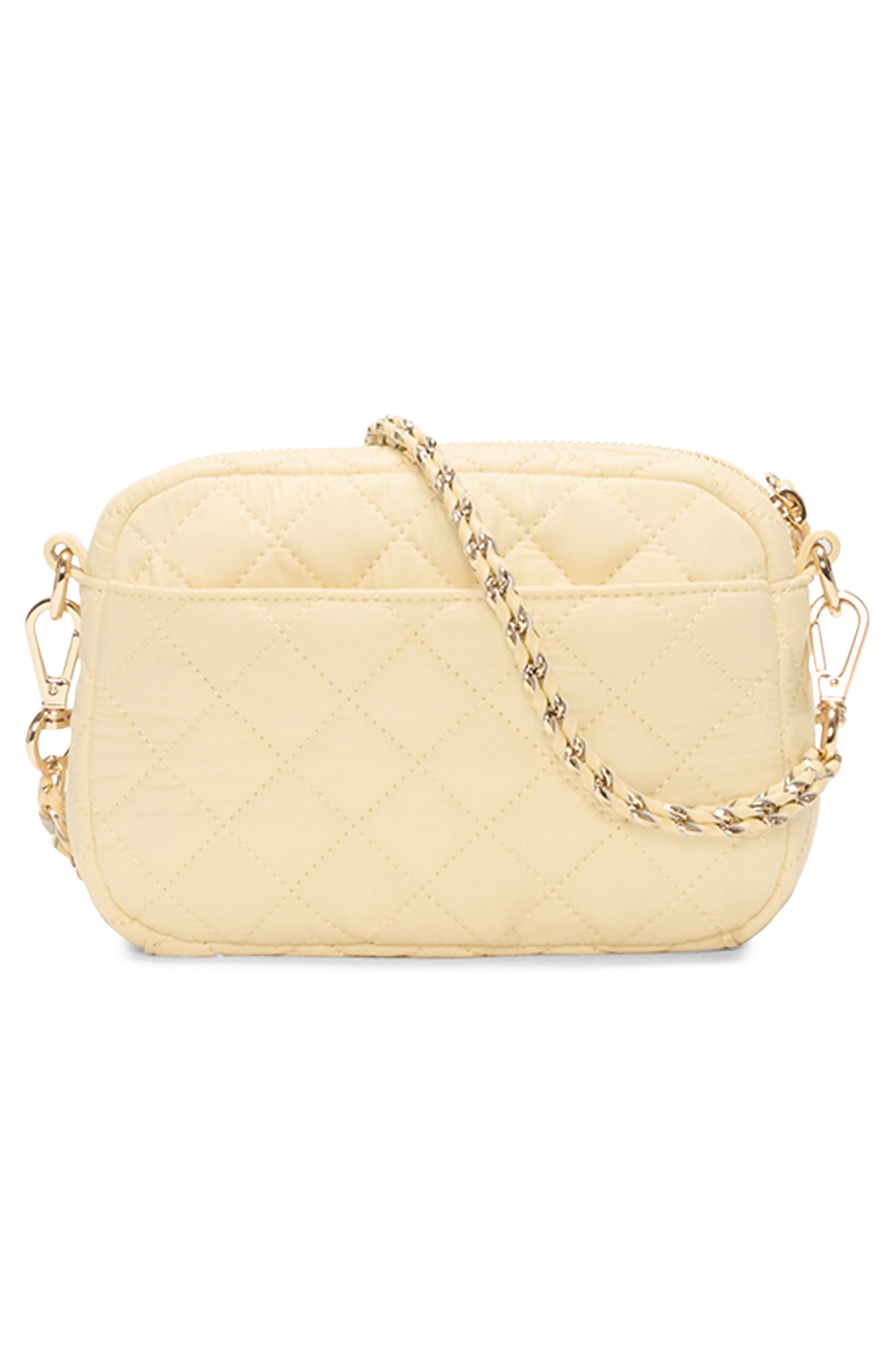 MZ Wallace Mini Crosby Quilted Nylon Crossbody Bag, Alternate, color, Chamomile