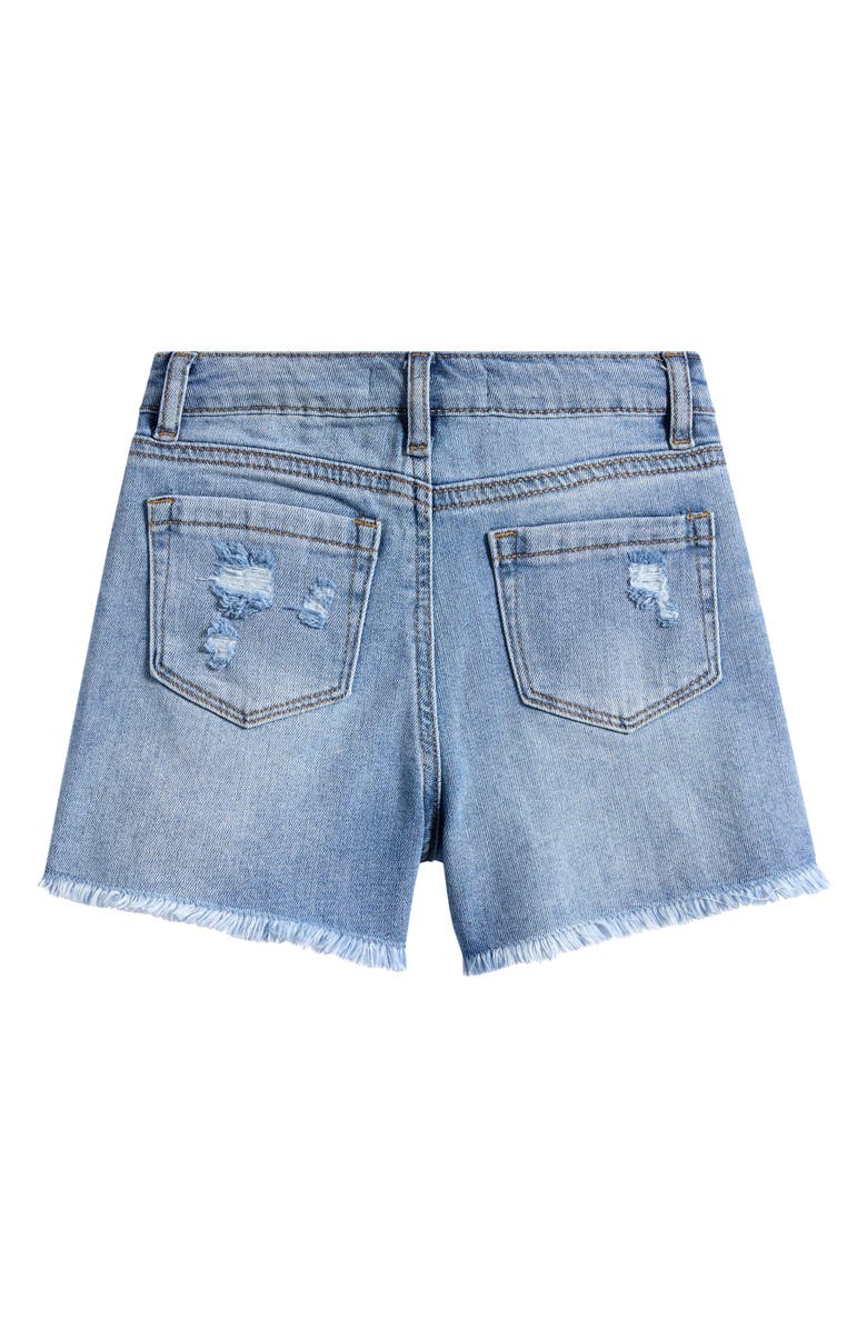 Tractr Kids' Distressed Cut Off Denim Shorts, Alternate, color, Indigo