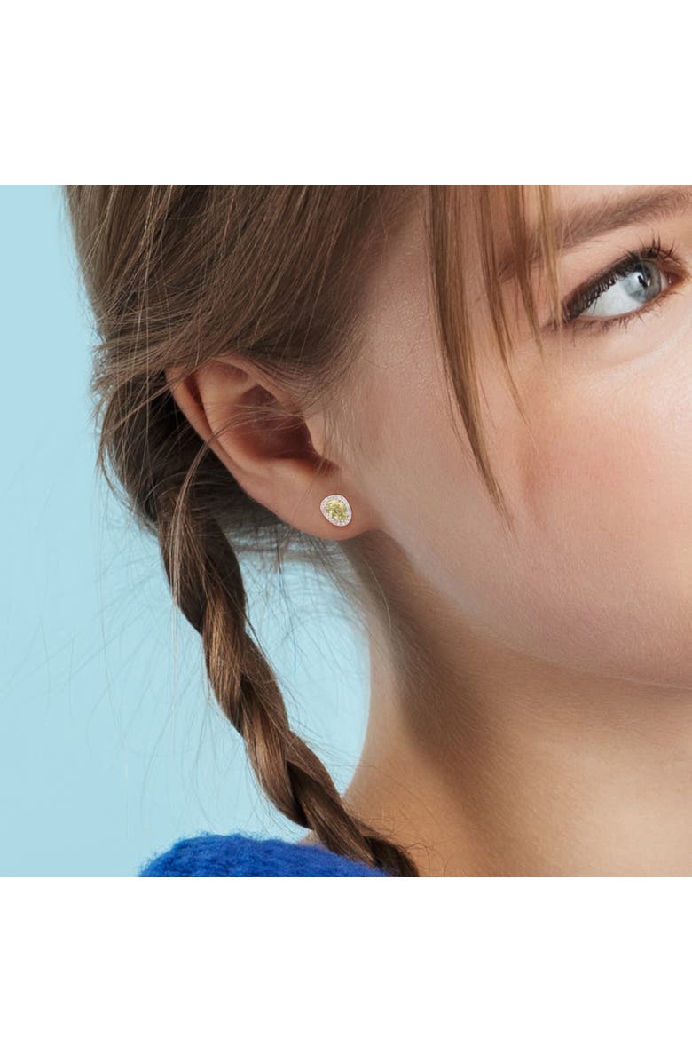 Julianna B. Yellow Sapphire & Diamond Stud Earrings 14k, Alternate, color, Sapphire