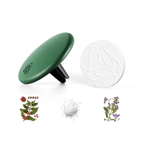 Sage Green Lambskin Car Diffuser and Insert