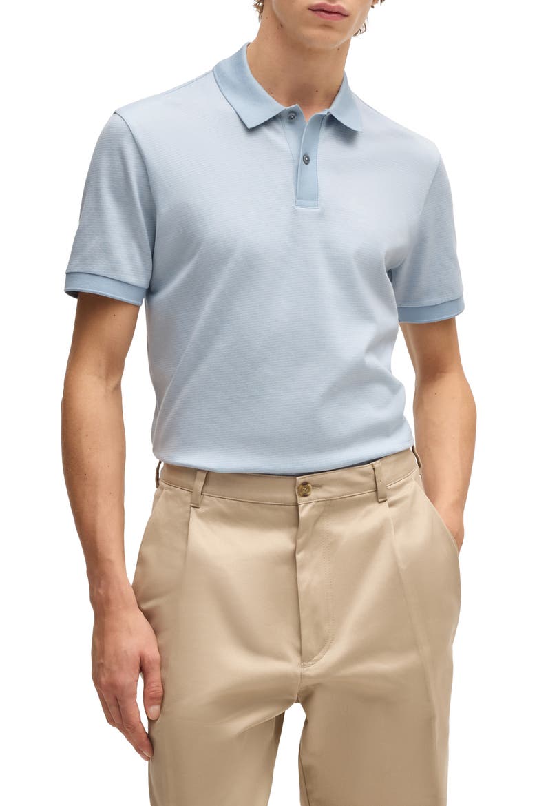 Parlay Cotton Piqué Polo, Main, color, LIGHT BLUE
