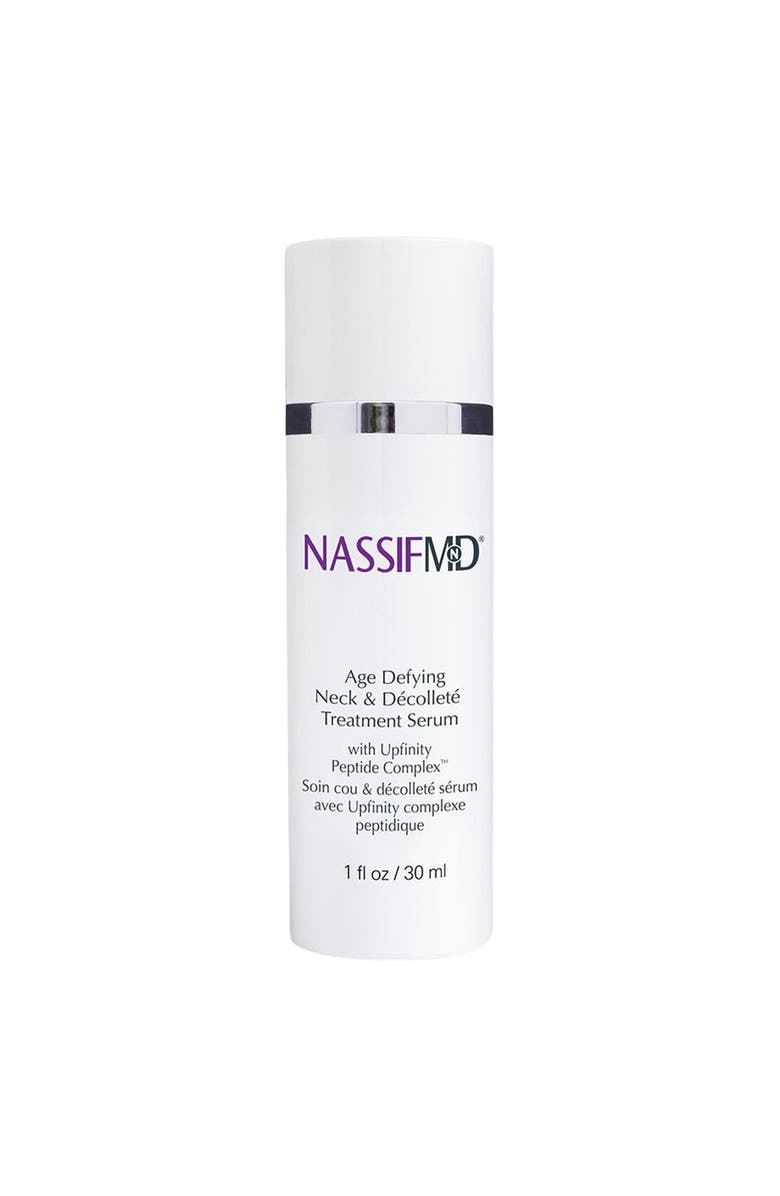 Dr. Nassif Skincare Age Defying Neck and Decollete Treatment Serum 1oz, Main, color, NO COLOR