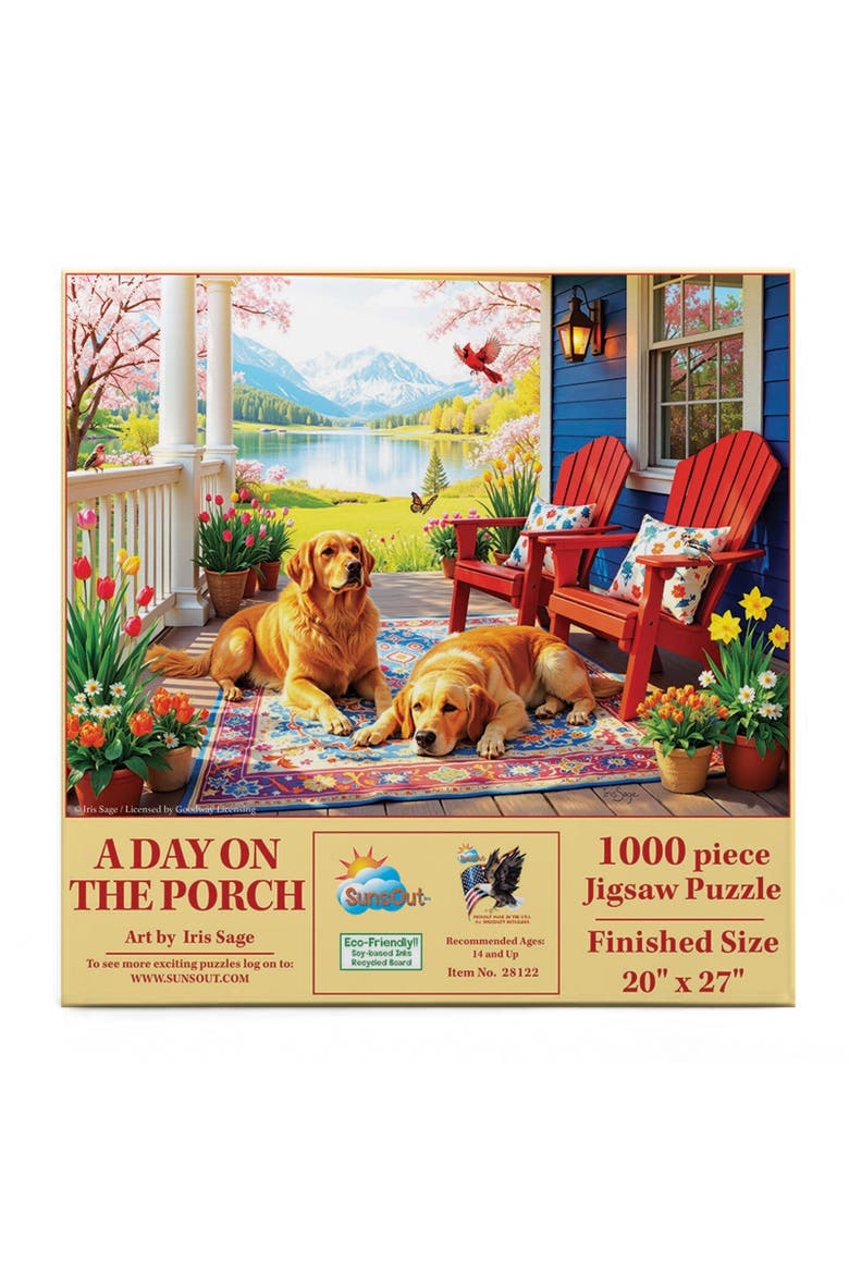 A Day on the Porch 1000 piece Jigsaw Puzzle for Adults, Alternate, color, Multicolor