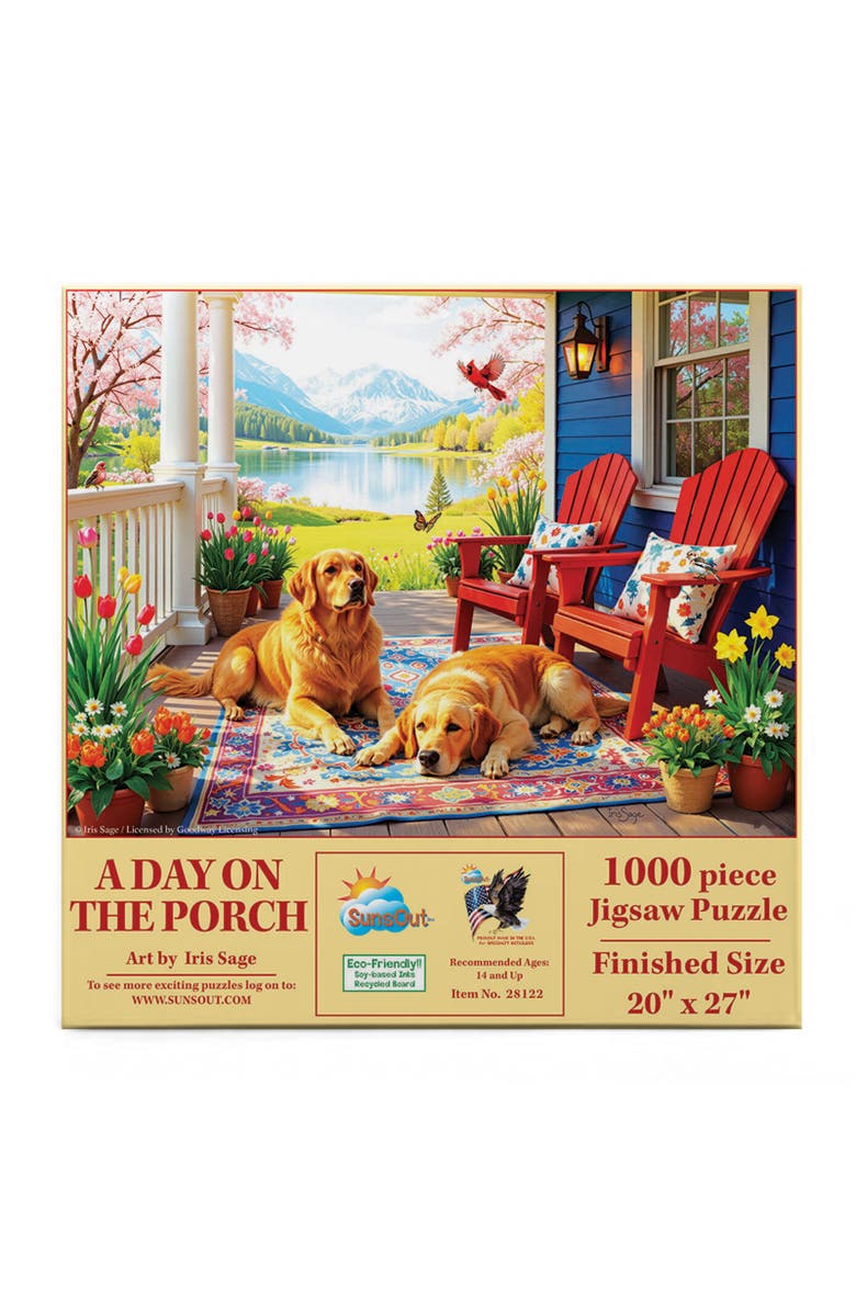 Sunsout A Day on the Porch 1000 piece Jigsaw Puzzle for Adults, Alternate, color, Multicolor