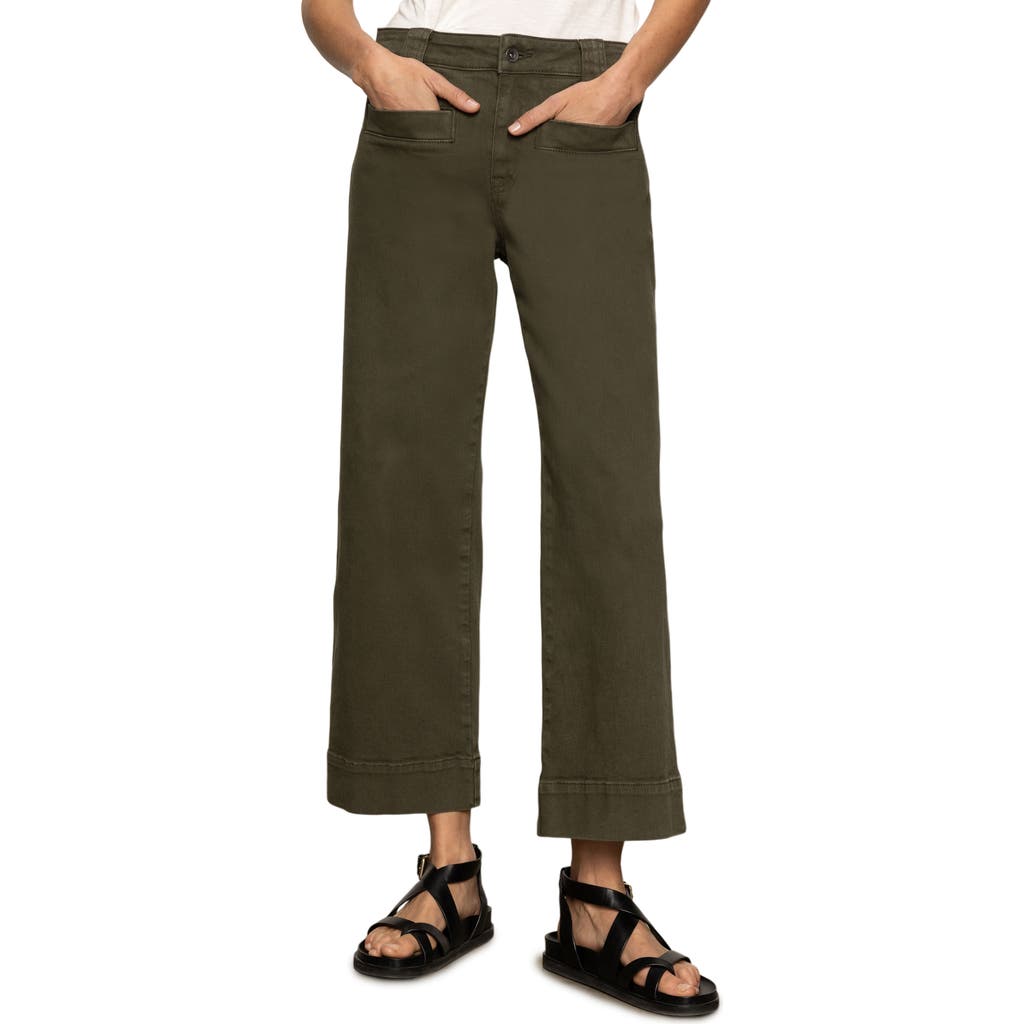 Sanctuary Voyage High Waist Crop Straight Leg Jeans In Kalamata