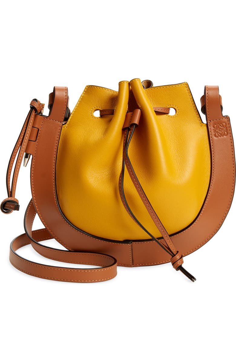Loewe Small Horseshoe Leather Crossbody Bag, Main, color,