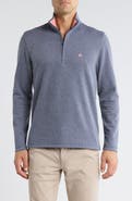 Brooks Brothers Heathered Quarter Zip Pullover