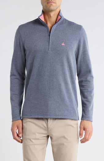 Brooks Brothers Heathered Quarter Zip Pullover