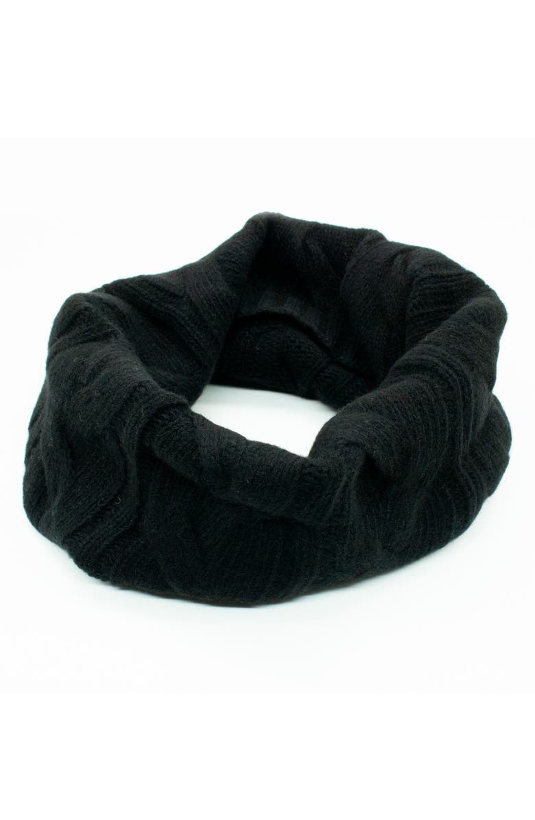 Portolano Cable Stitch Cashmere Infinity Scarf, Main, color, 