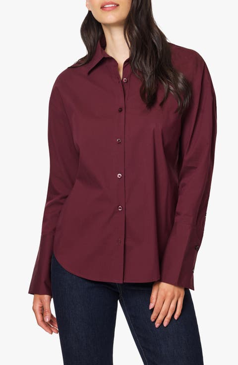 Tie Back Poplin Shirt