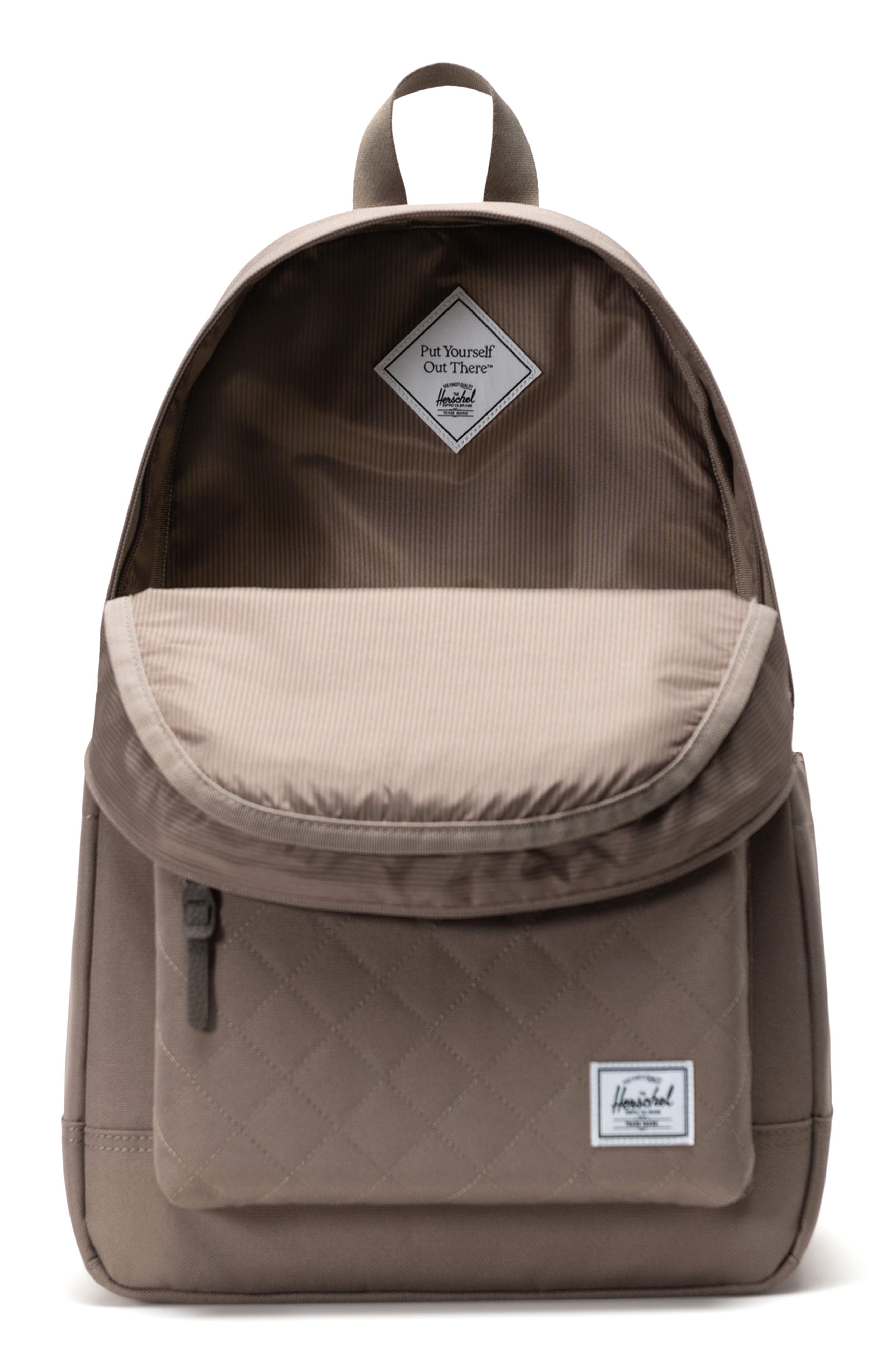 Herschel Supply Co. Heritage Recycled Polyester Backpack, Alternate, color, Brindle Quilted