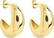 Sterling Forever Julia Micro Huggie Hoop Earrings