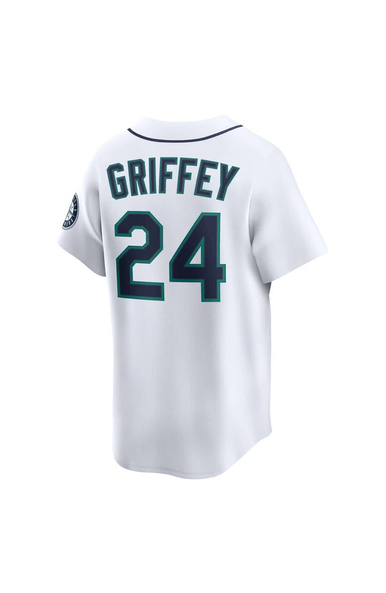 Nike Men's Nike Ken Griffey Jr. White Seattle Mariners Throwback Cooperstown Collection Limited Jersey, Alternate, color, White