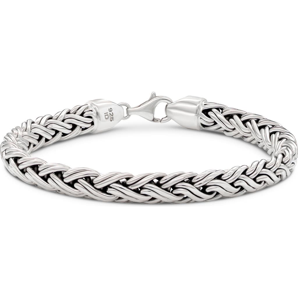 Devata Gender Inclusive Sterling Silver Paddy Oval 7mm Chain Necklace In Silver