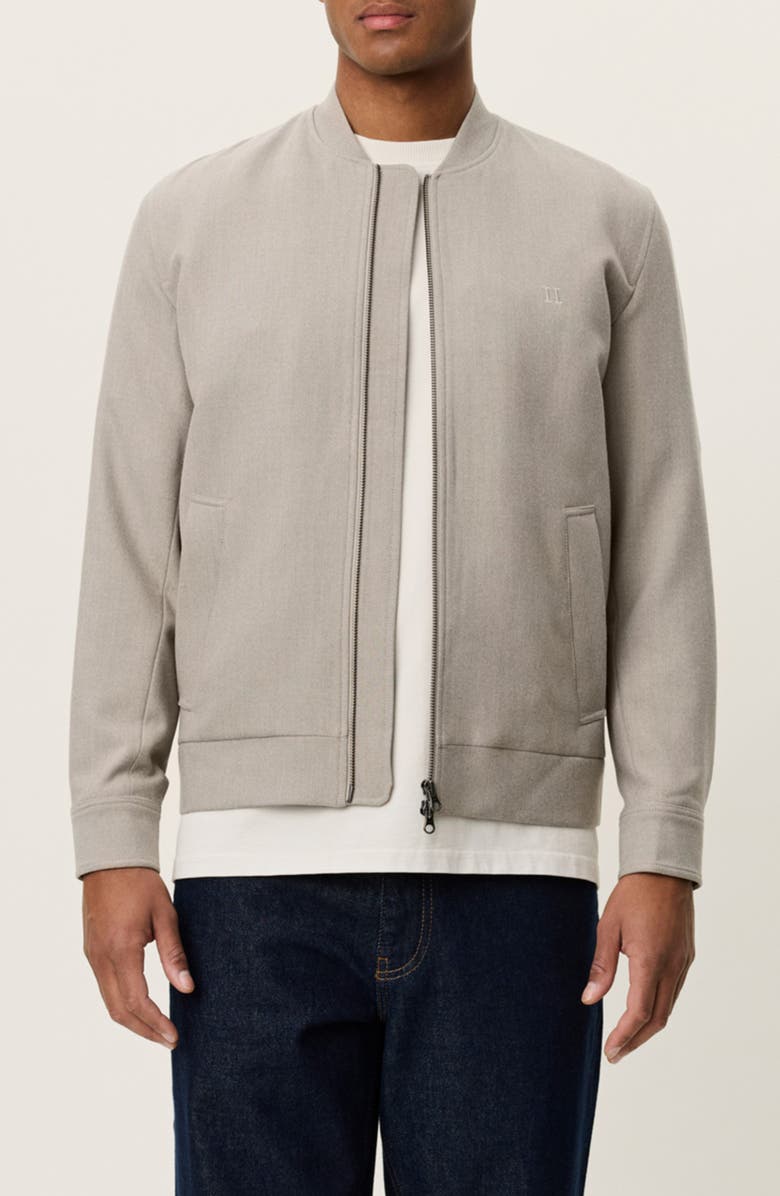 Les Deux Como Solid Bomber Jacket, Main, color, Laurel Oak Sand