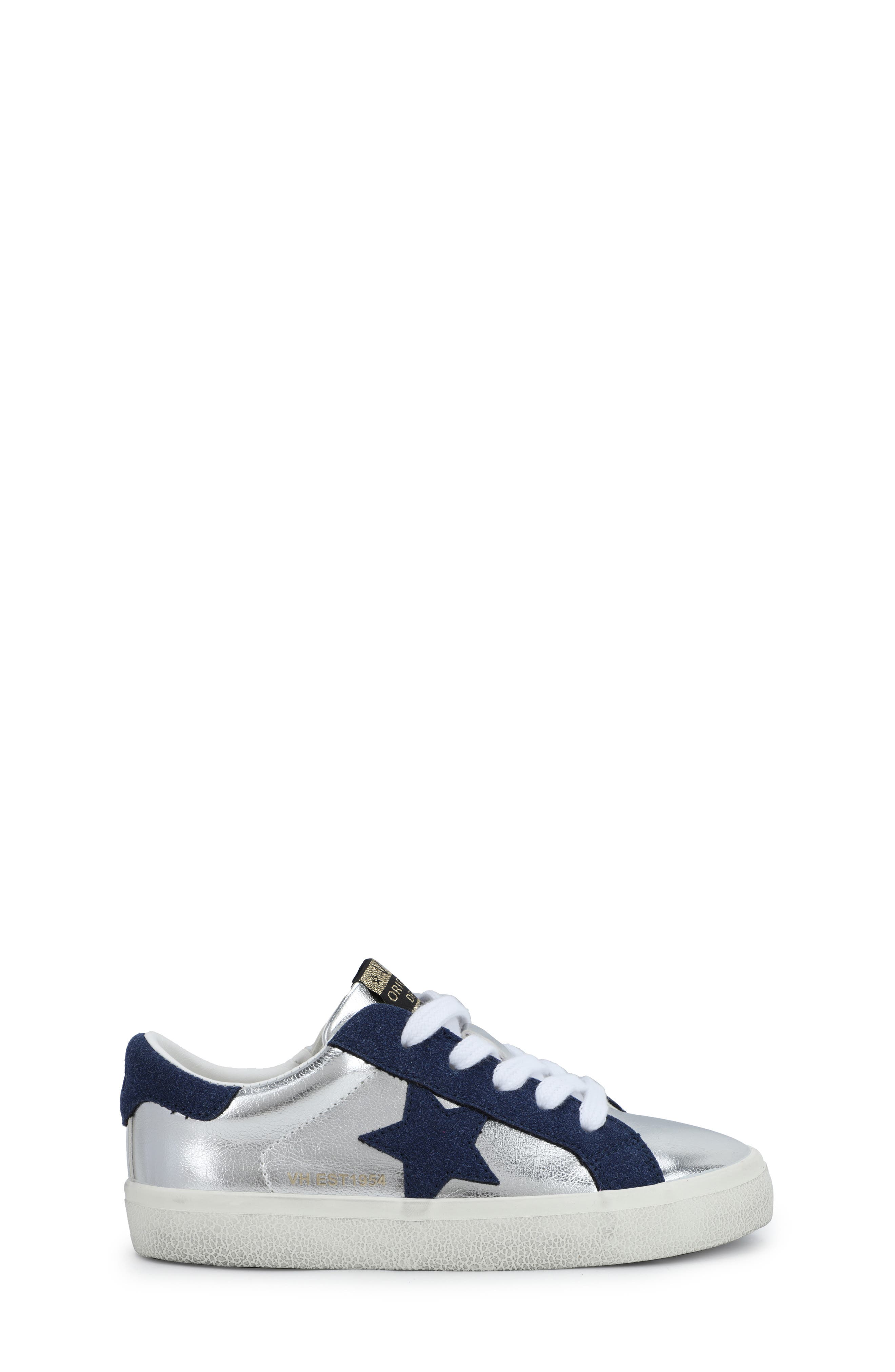 Vintage Havana Kids' Vail Sneaker, Alternate, color, Washed Silver Navy