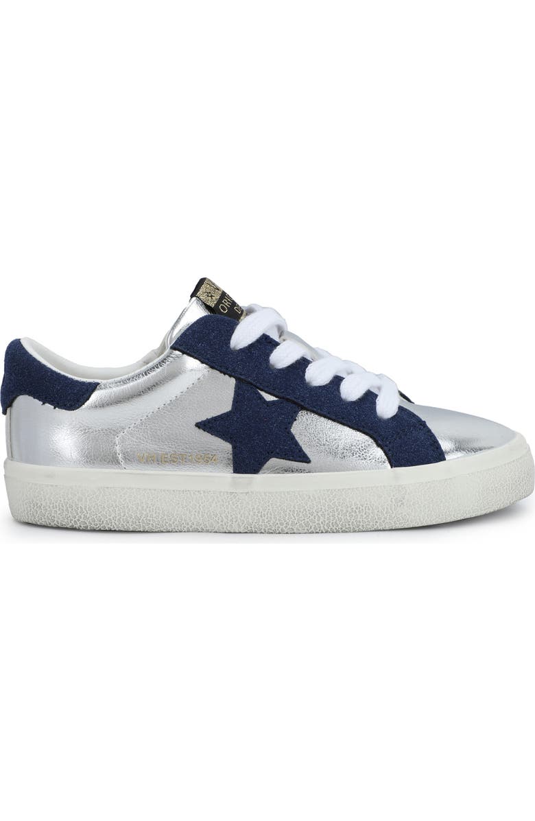 Vintage Havana Kids' Vail Sneaker, Alternate, color, Washed Silver Navy
