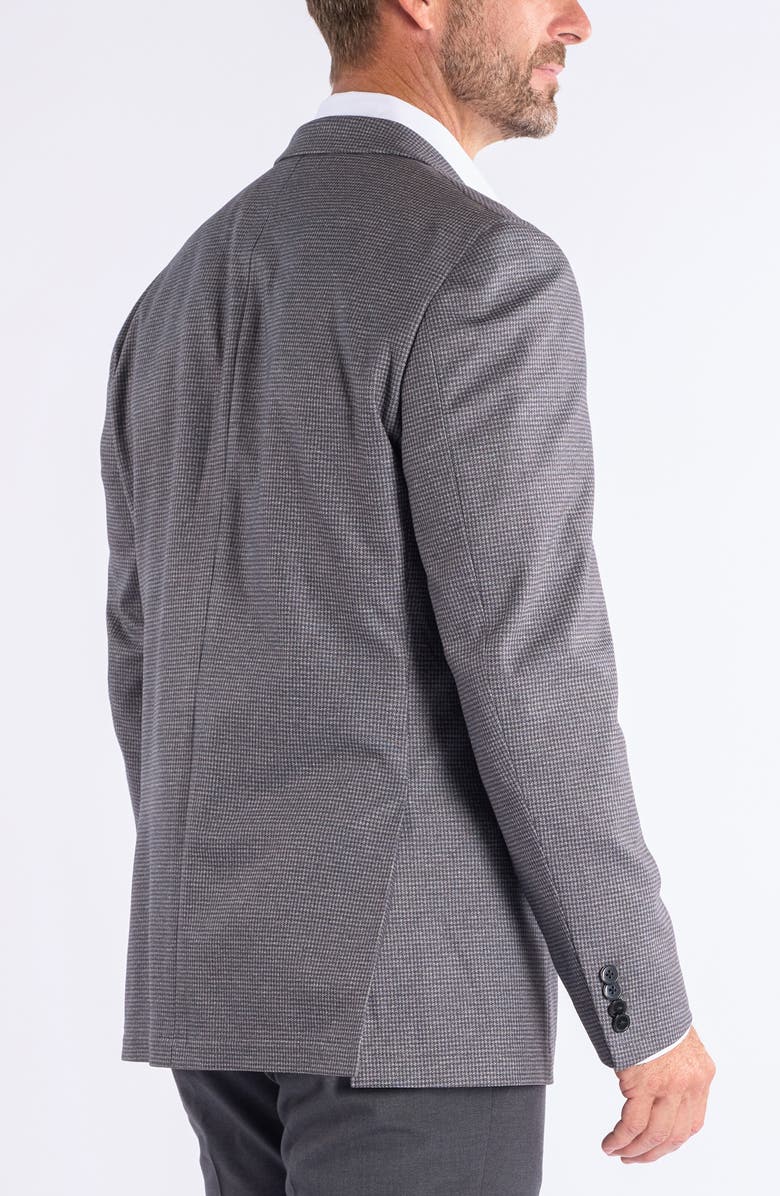 SAVILE ROW CO Check Knit Sport Coat, Alternate, color, Grey