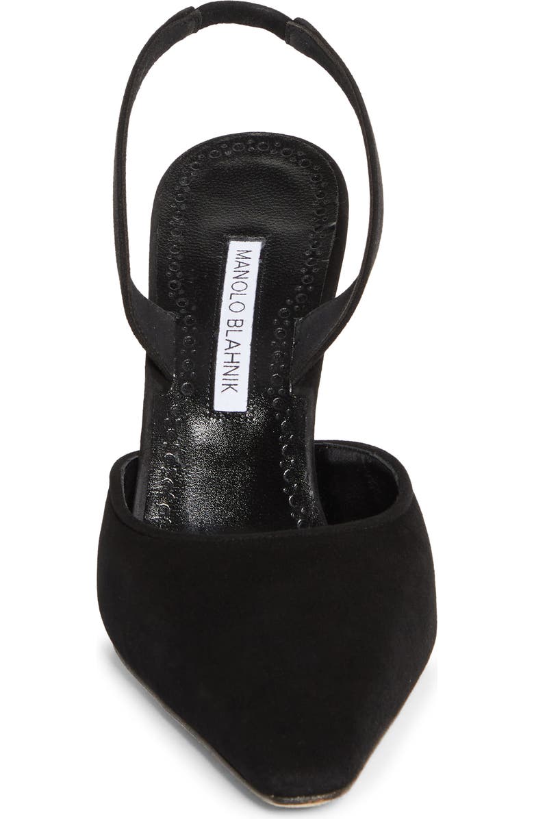 Manolo Blahnik Borelapla Slingback Pump, Alternate, color, Black
