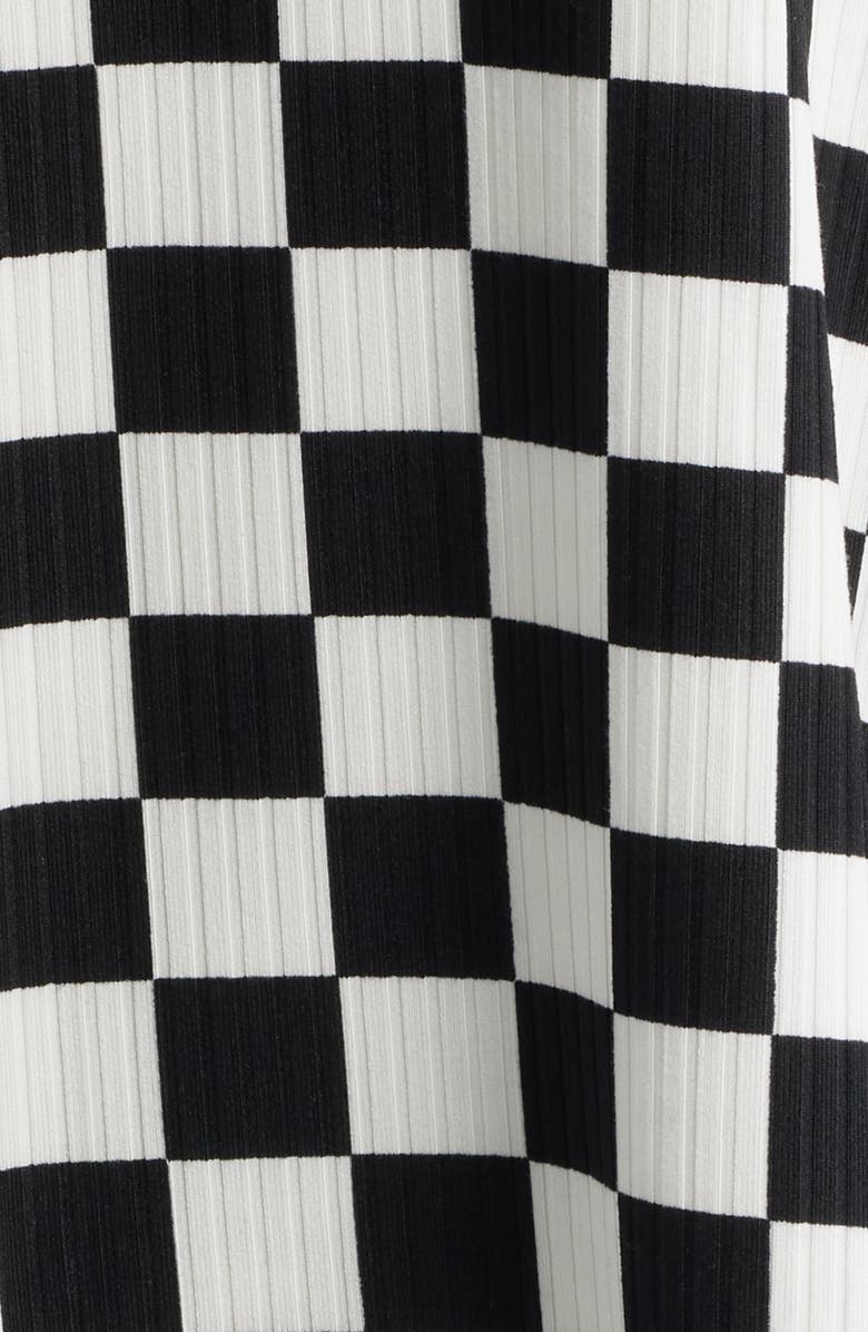 Dressed in Lala Malone Rib Oversize T-Shirt & Biker Shorts Set, Alternate, color, Black/ White