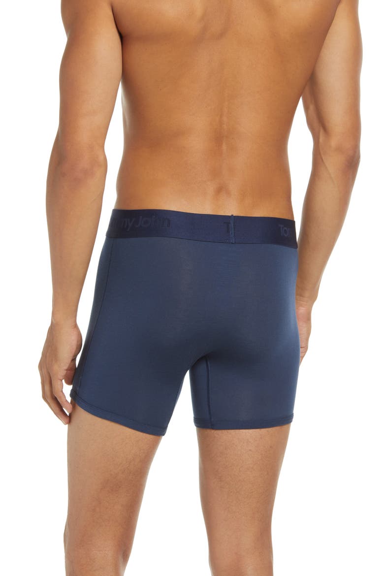 Second Skin 4-Inch Boxer Briefs, Alternate, color, DRESS BLUES