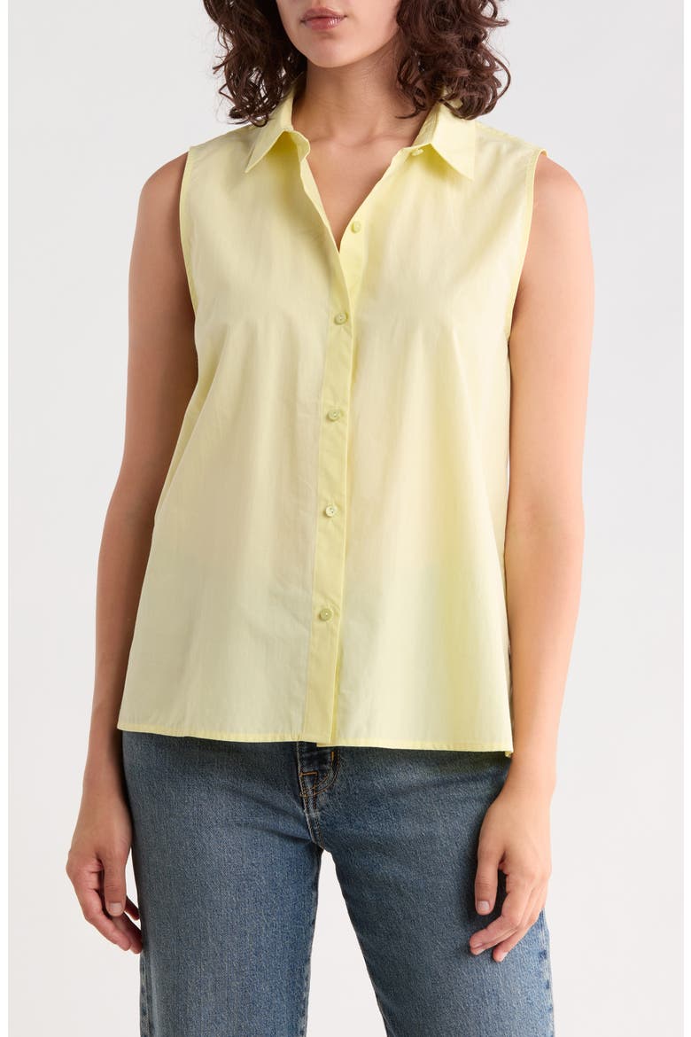 Organic Cotton Sleeveless Shirt, Main, color, CITRUS