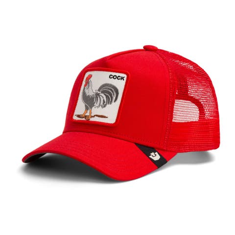 Men's  Red Goorin Bros The Rooster Adjustable Trucker Hat