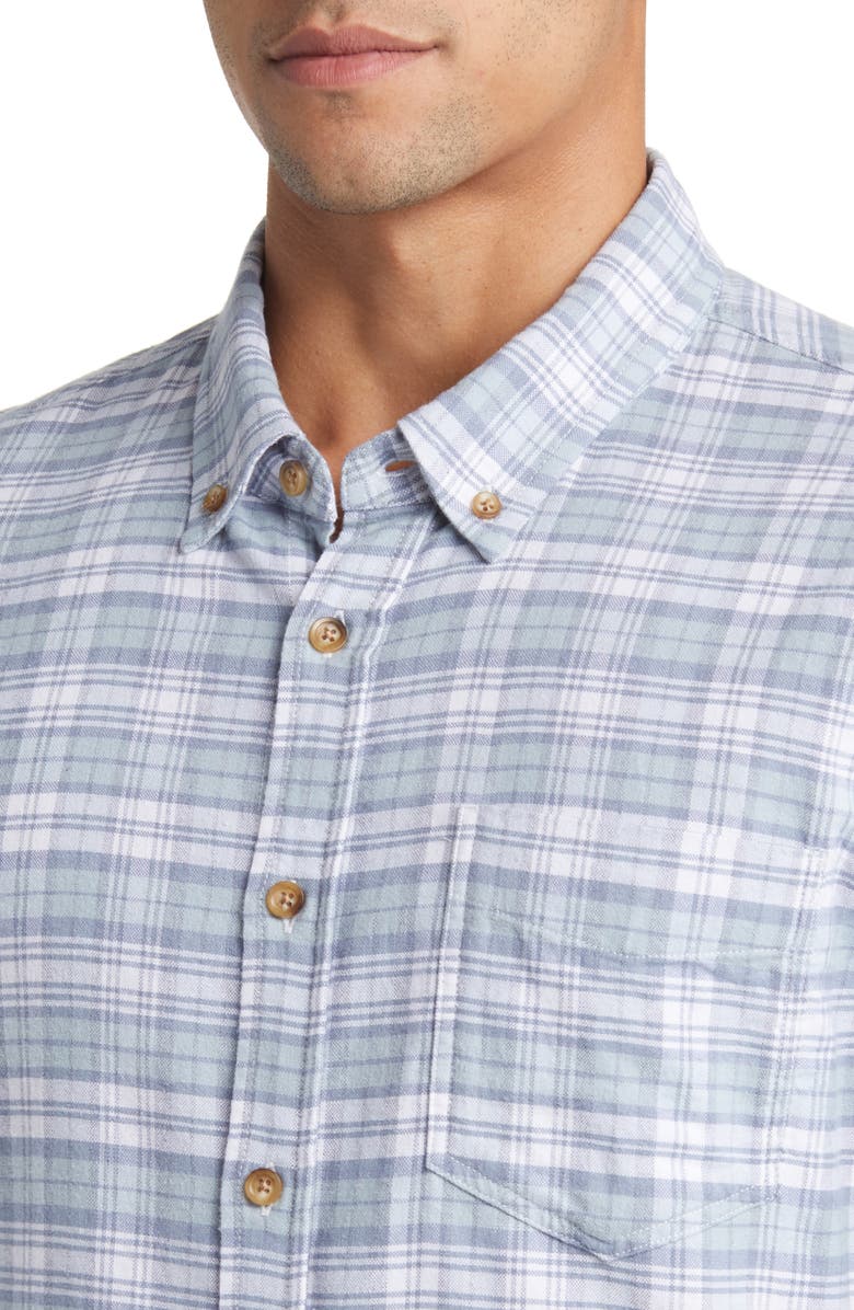 Rails Reid Plaid Stretch Flannel Button-Down Shirt, Alternate, color, 