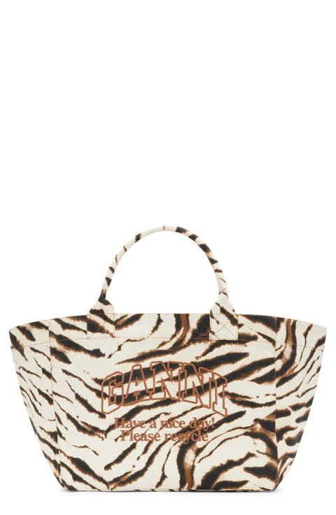 XXL Zebra Print Shopper Bag