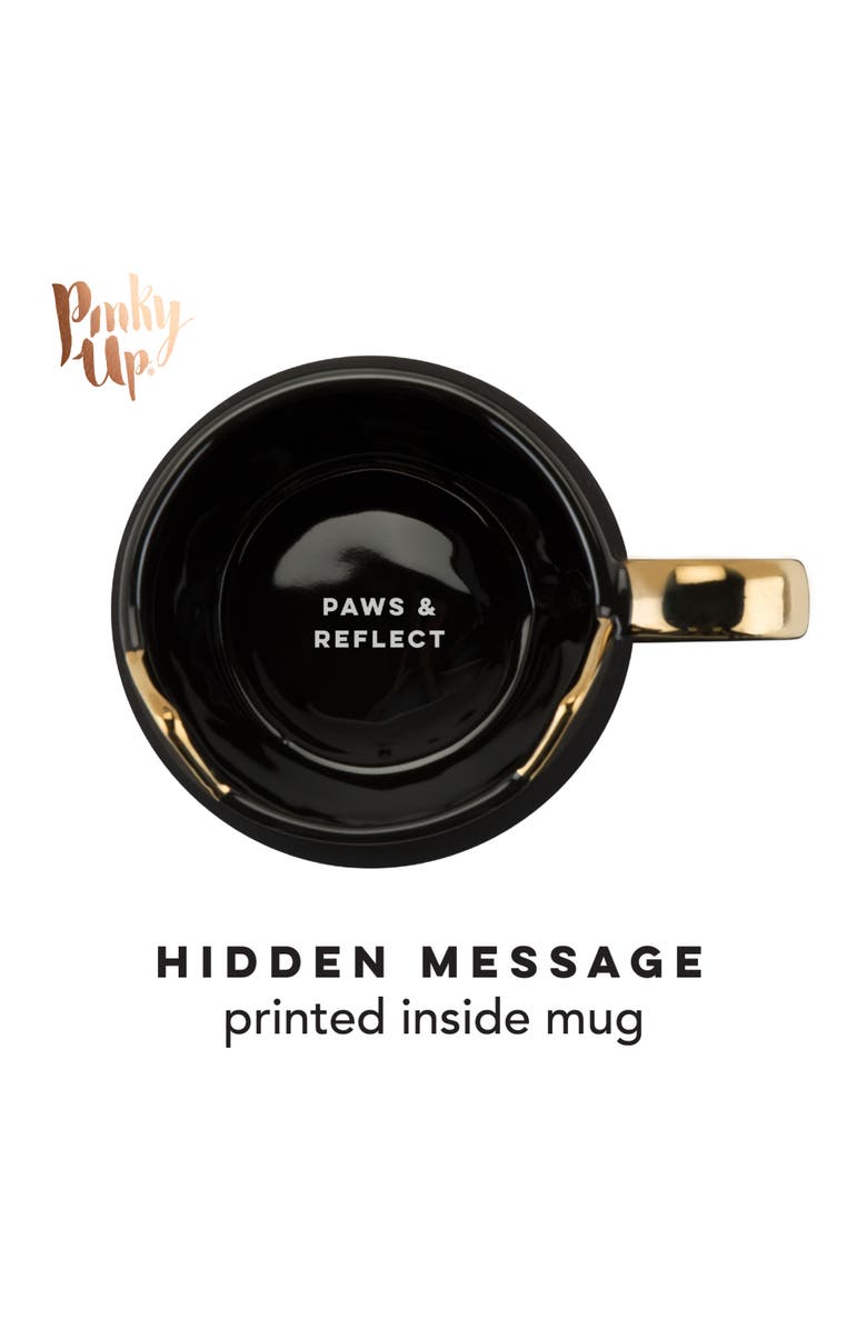 Pinky Up (Accessories) Chloe Cat Mug, Alternate, color, Black