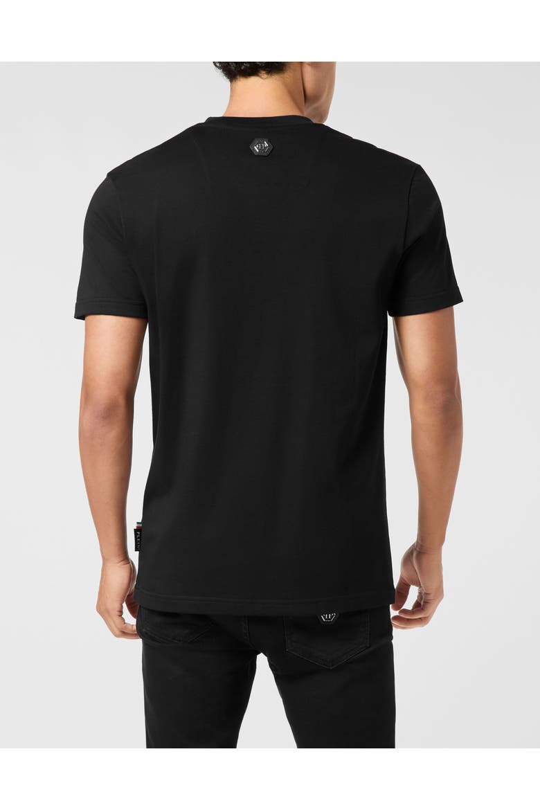 Round Neck T-Shirt Bulldog Men, Alternate, color, black