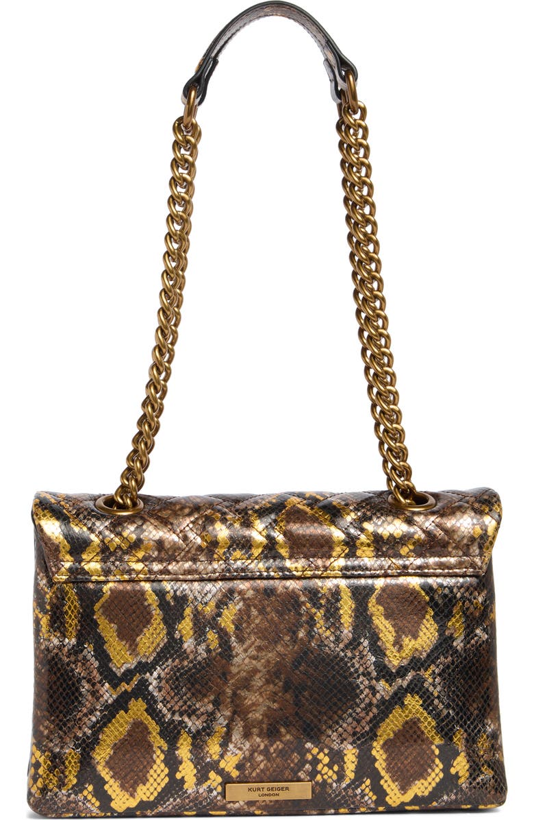 Kurt Geiger London Kensington Snake Print Shoulder Bag, Alternate, color,
