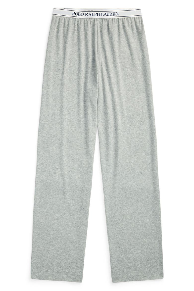 Cotton Blend Jersey Pajama Pants, Alternate, color, HEATHER GREY