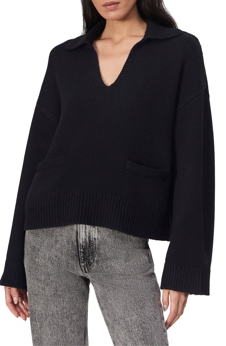 rag & bone Danica Wool & Cashmere Polo Sweater, Main, color, 