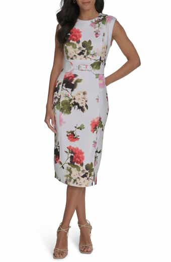 新作【TED BAKER】Lilyha フローラル柄スキューバドレス Ted Baker London Lilyha Floral Sleeveless Scuba Crepe Dress