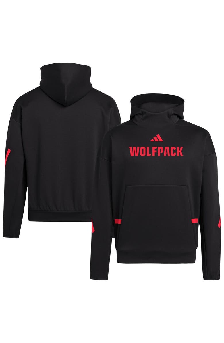 adidas Men's adidas Black NC State Wolfpack Z.N.E. Pullover Hoodie, Alternate, color, Black