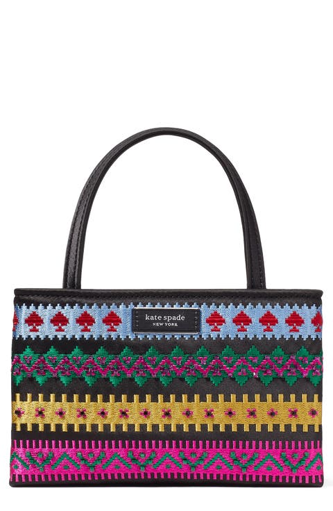 sam icon carnival fairisle embroidered crossbody bag