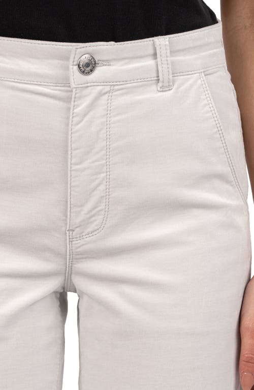 Kut From The Kloth Ana High Waist Flare Pants In Silver