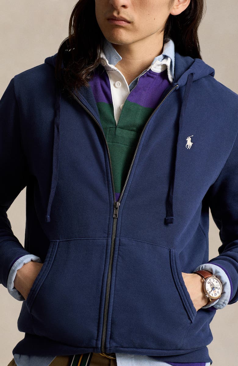 Polo Ralph Lauren Cotton French Terry Zip Hoodie, Alternate, color,