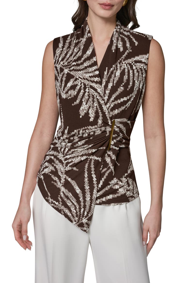 Faux Wrap Top, Main, color, CANYON MUL