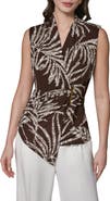 Donna Karan New York Faux Wrap Top