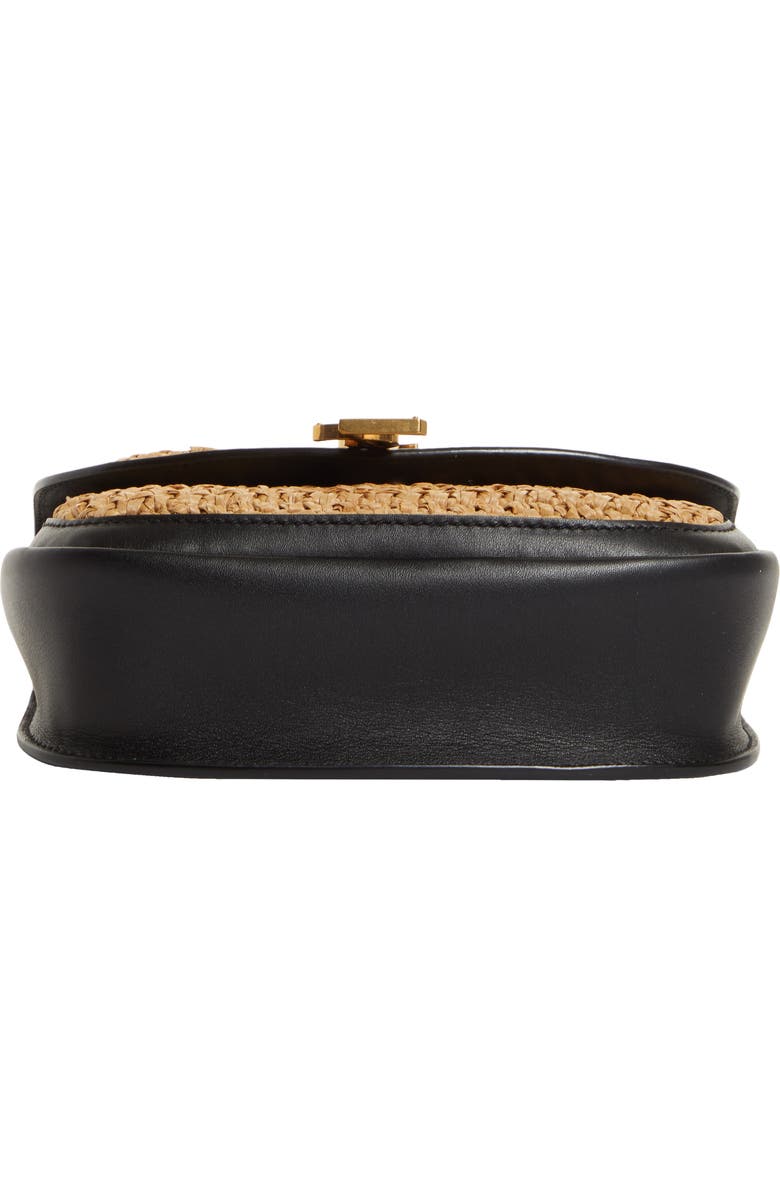 Saint Laurent Medium Kaia Raffia Crossbody Bag, Alternate, color,
